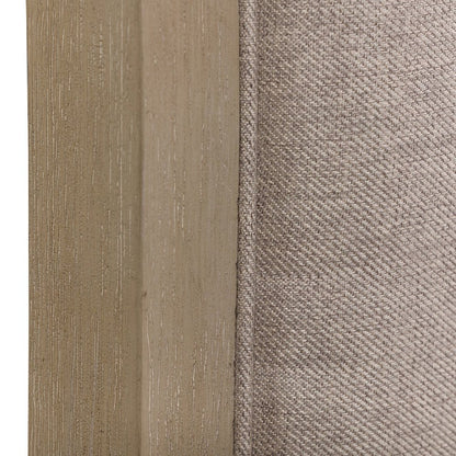 Belmar Queen Upholstered Bed in Rubberwood Solids w/ Split Heart Oak Veneers