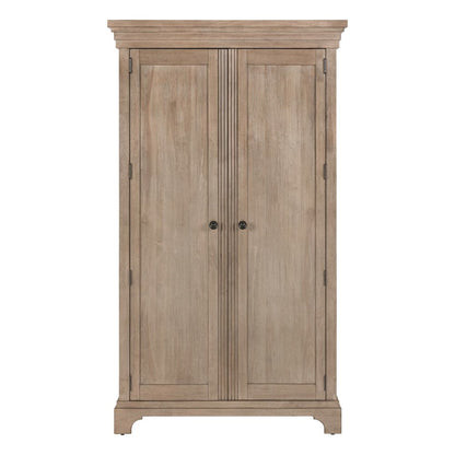 Haven Hills Armoire with Drawers, Adjustable Shelves - Camel Beige