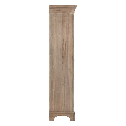 Haven Hills Armoire with Drawers, Adjustable Shelves - Camel Beige