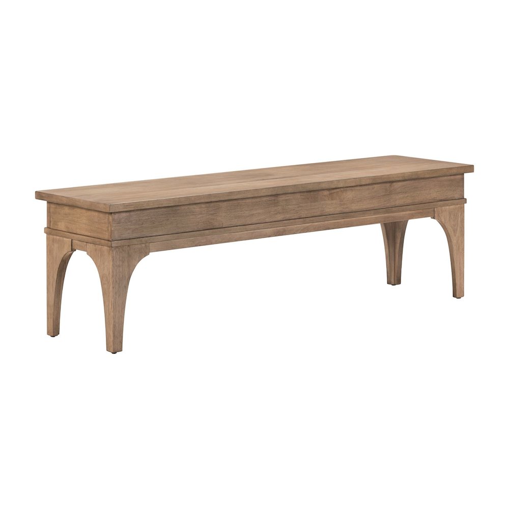 Haven Hills Bed Bench with Hidden Under-Seat Storage 18" Height - Camel Beige