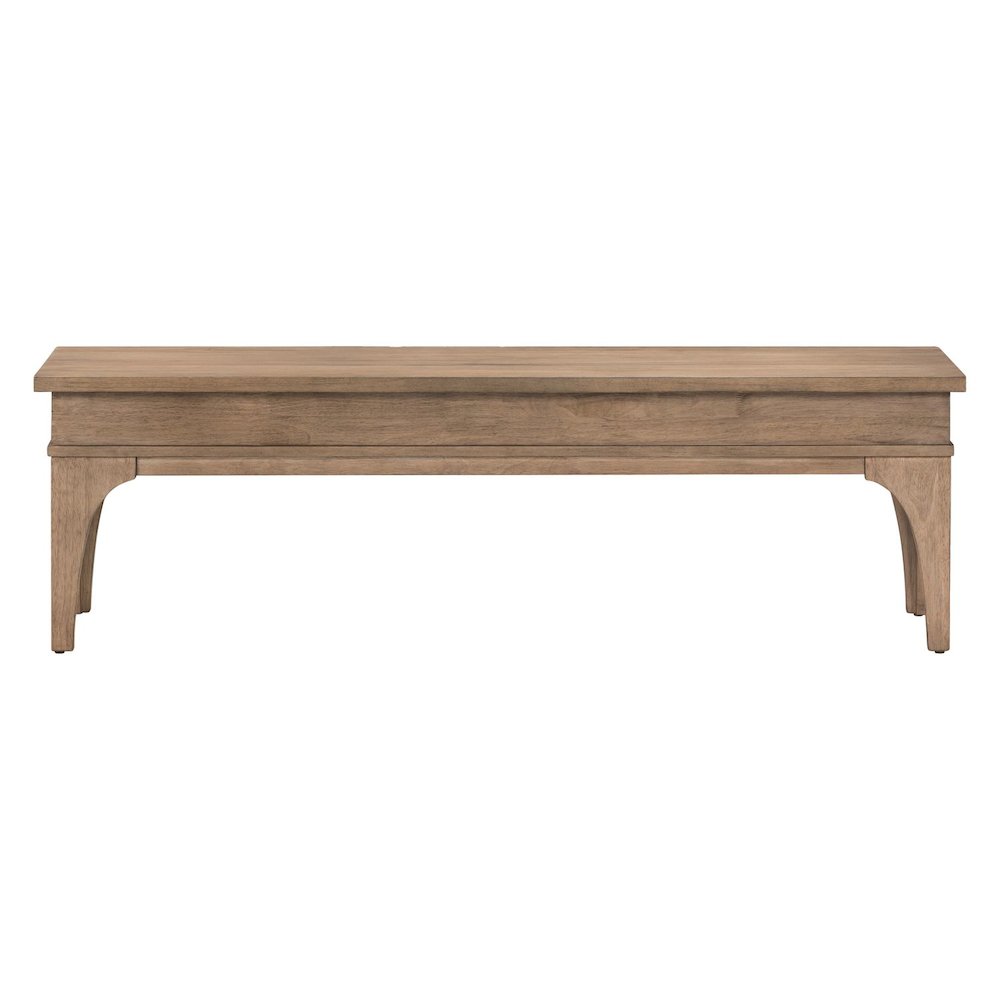 Haven Hills Bed Bench with Hidden Under-Seat Storage 18" Height - Camel Beige
