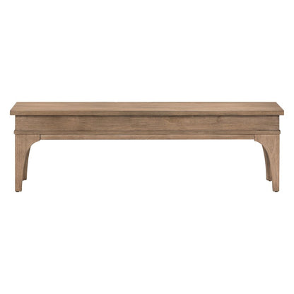 Haven Hills Bed Bench with Hidden Under-Seat Storage 18" Height - Camel Beige