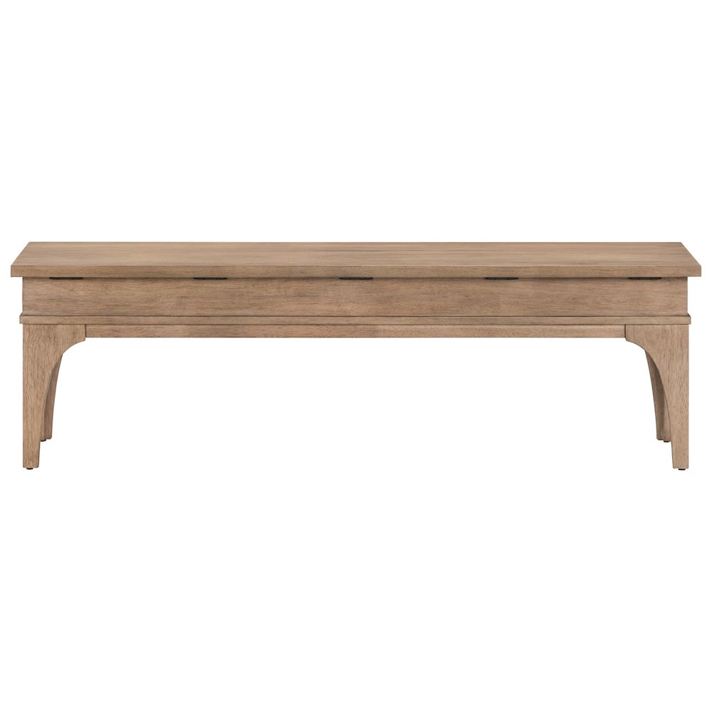 Haven Hills Bed Bench with Hidden Under-Seat Storage 18" Height - Camel Beige