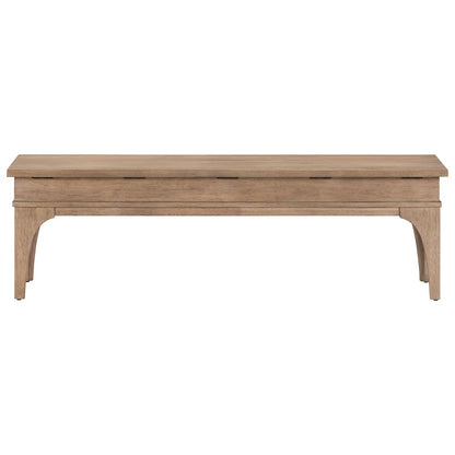 Haven Hills Bed Bench with Hidden Under-Seat Storage 18" Height - Camel Beige