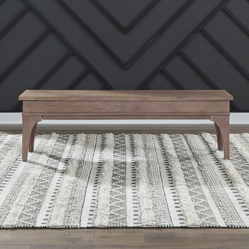 Haven Hills Bed Bench with Hidden Under-Seat Storage 18" Height - Camel Beige