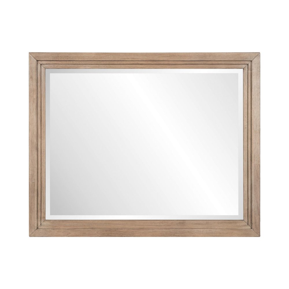Haven Hills Dresser Mount Landscape Mirror - Camel Beige