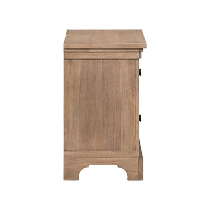 Haven Hills Nightstand with AC USB Charging Ports - Camel Beige