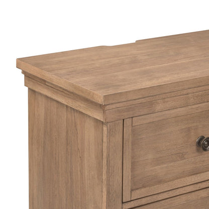 Haven Hills Nightstand with AC USB Charging Ports - Camel Beige