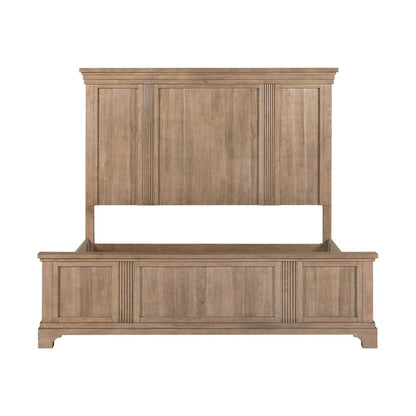 Haven Hills King Panel Bed Frame - Camel Beige