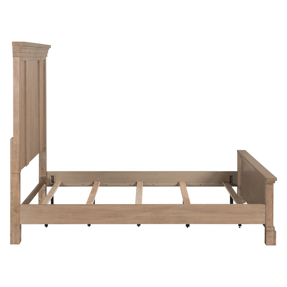 Haven Hills King Panel Bed Frame - Camel Beige