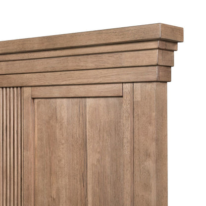 Haven Hills King Panel Bed Frame - Camel Beige
