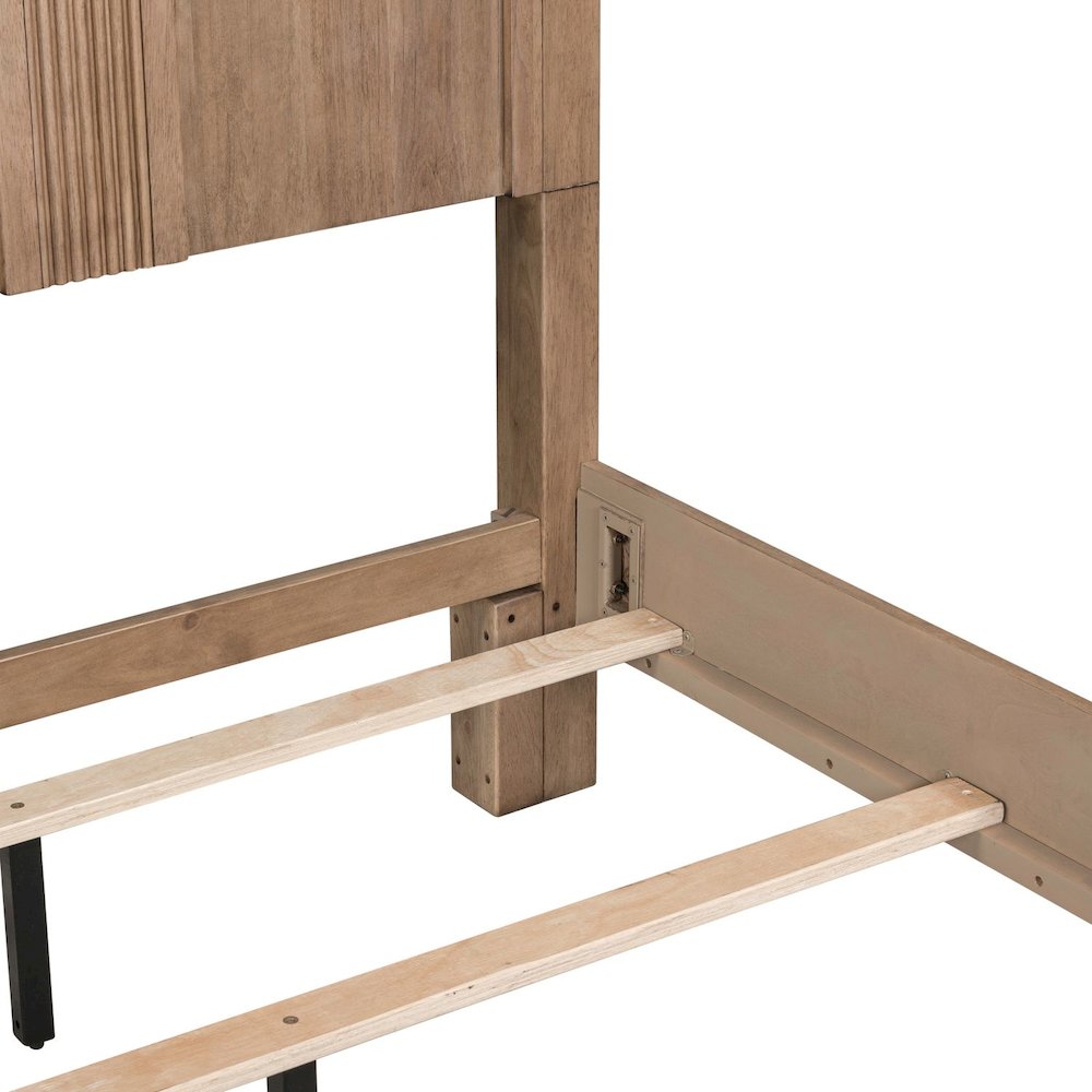Haven Hills King Panel Bed Frame - Camel Beige