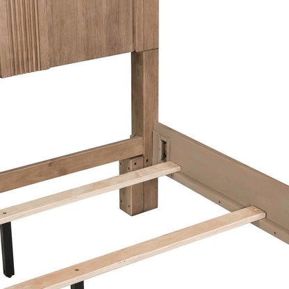Haven Hills King Panel Bed Frame - Camel Beige