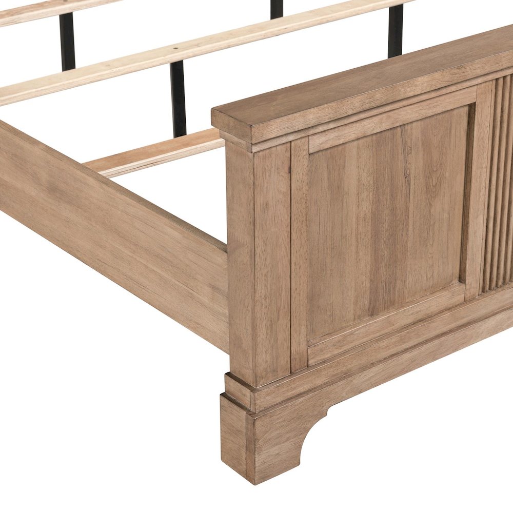 Haven Hills King Panel Bed Frame - Camel Beige