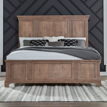 Haven Hills King Panel Bed Frame - Camel Beige