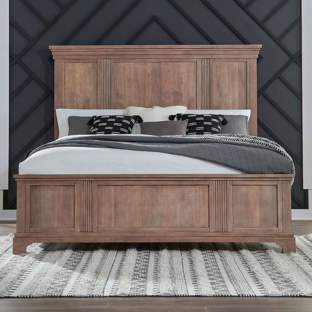Haven Hills Queen Panel Bed Frame - Camel Beige