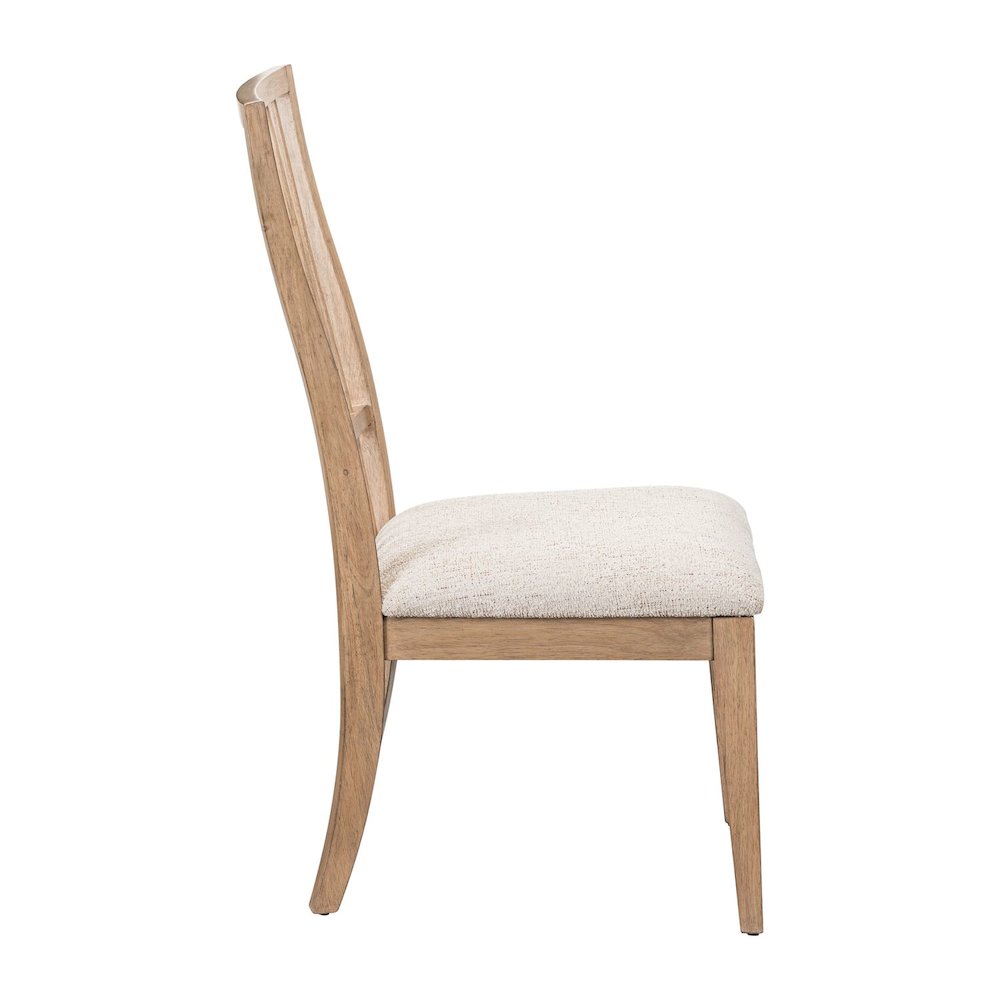 Haven Hills Spindle Back Side Chair - Tall Back, Upholstered Seat - Camel Beige