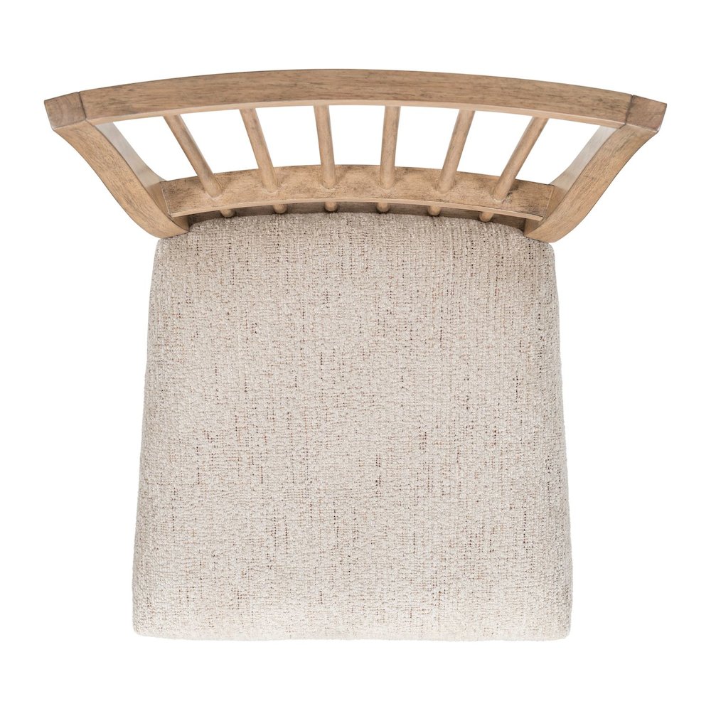 Haven Hills Spindle Back Side Chair - Tall Back, Upholstered Seat - Camel Beige