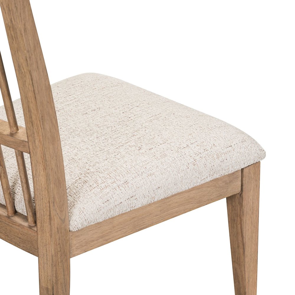 Haven Hills Spindle Back Side Chair - Tall Back, Upholstered Seat - Camel Beige