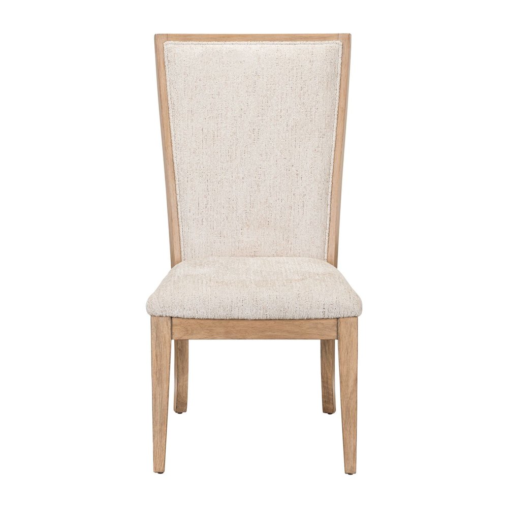 Haven Hills Upholstered Side Chair - Tall Back, Upholstered Seat - Camel Beige