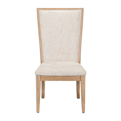 Haven Hills Upholstered Side Chair - Tall Back, Upholstered Seat - Camel Beige