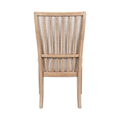 Haven Hills Upholstered Side Chair - Tall Back, Upholstered Seat - Camel Beige
