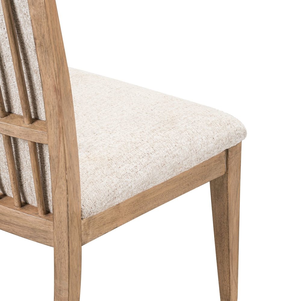 Haven Hills Upholstered Side Chair - Tall Back, Upholstered Seat - Camel Beige