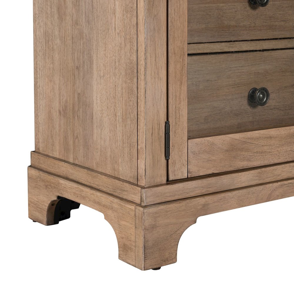 Haven Hills Display Cabinet - LED Touch Light, Adjustable Glass Shelves
