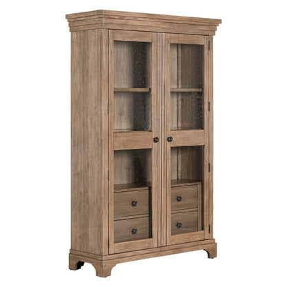 Haven Hills Display Cabinet - LED Touch Light, Adjustable Glass Shelves