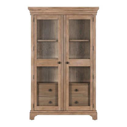 Haven Hills Display Cabinet - LED Touch Light, Adjustable Glass Shelves