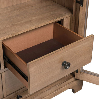 Haven Hills Display Cabinet - LED Touch Light, Adjustable Glass Shelves
