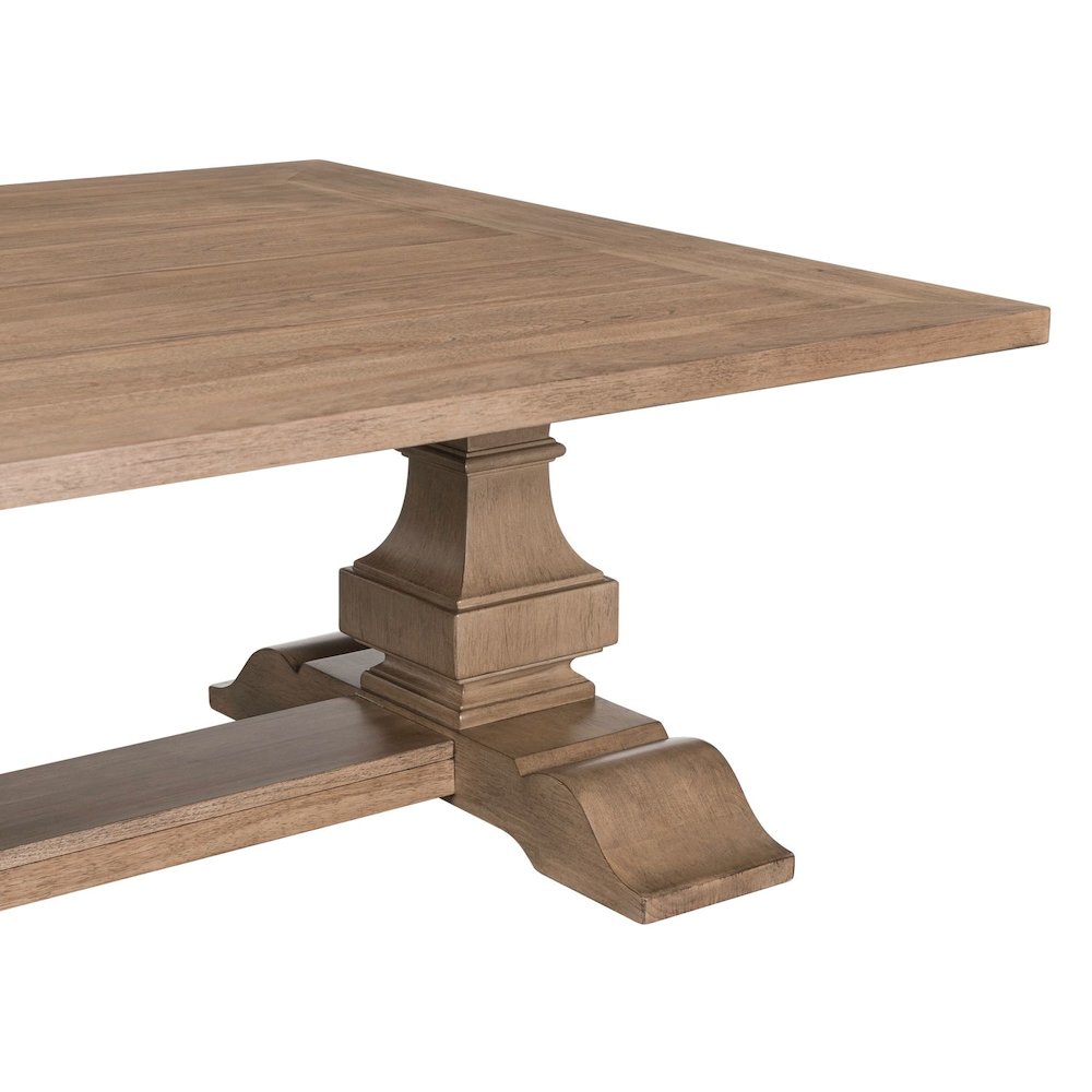 Haven Hills Rectangular Cocktail Table for Living Room - Camel Beige Birch Wood