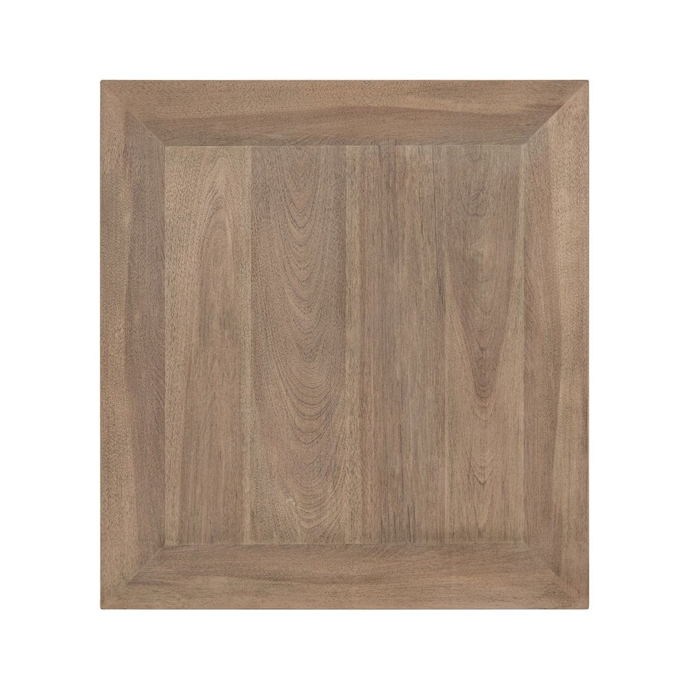 Haven Hills End Table for Living Room Traditional - Camel Beige Birch Wood