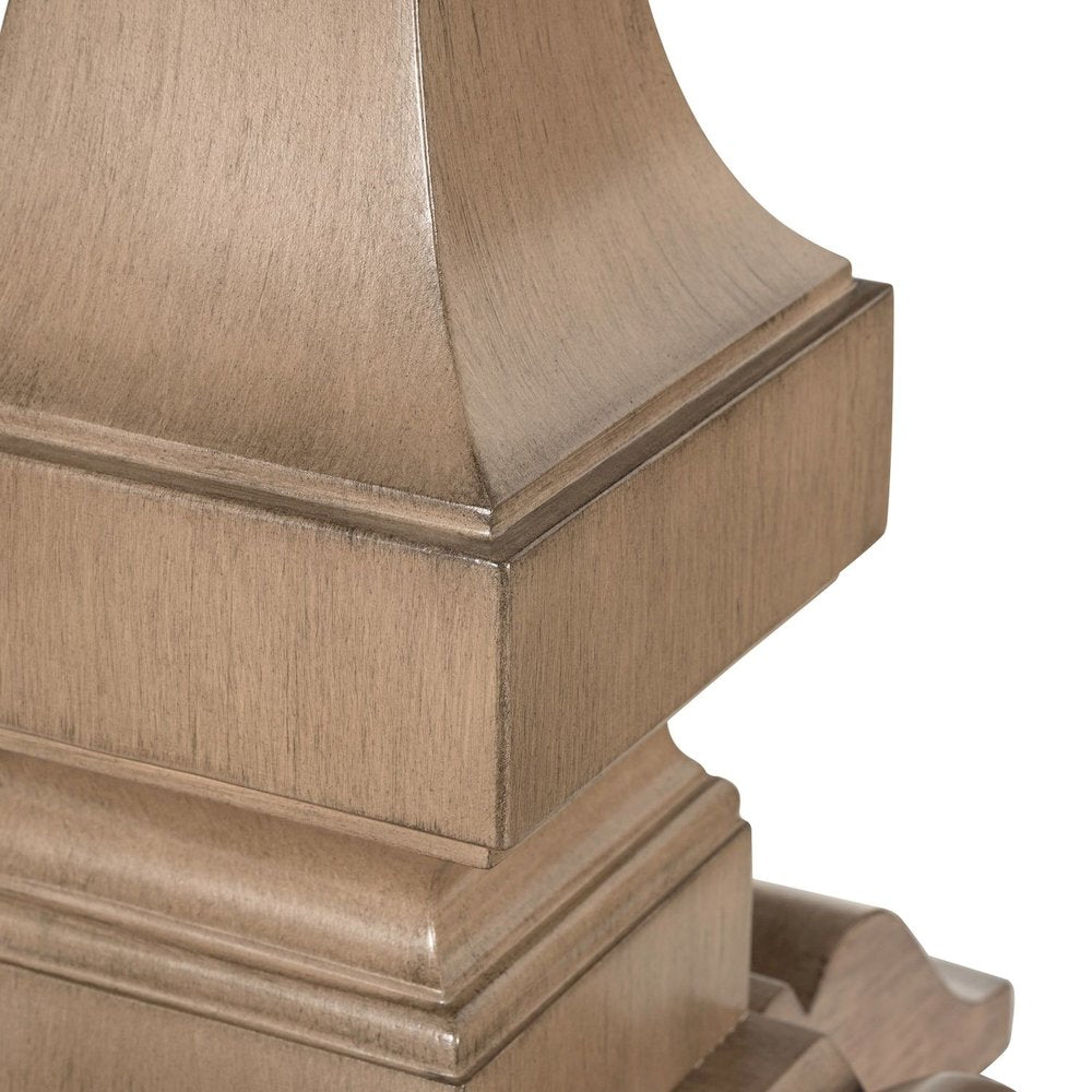 Haven Hills Round End Table for Living Room Traditional - Camel Beige Birch Wood
