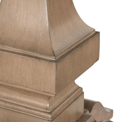 Haven Hills Round End Table for Living Room Traditional - Camel Beige Birch Wood