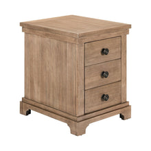 Haven Hills Chairside Table for Living Room Traditional - Camel Beige Birch Wood