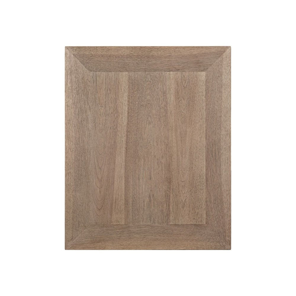 Haven Hills Chairside Table for Living Room Traditional - Camel Beige Birch Wood