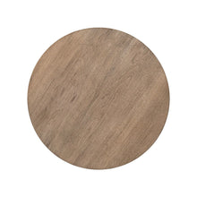 Haven Hills Round Chairside Table for Living Room - Camel Beige Birch Wood