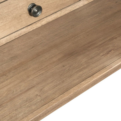 Haven Hills Sofa Table for Living Room Traditional - Camel Beige Birch Wood
