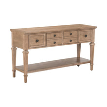 Haven Hills Sofa Table for Living Room Traditional - Camel Beige Birch Wood