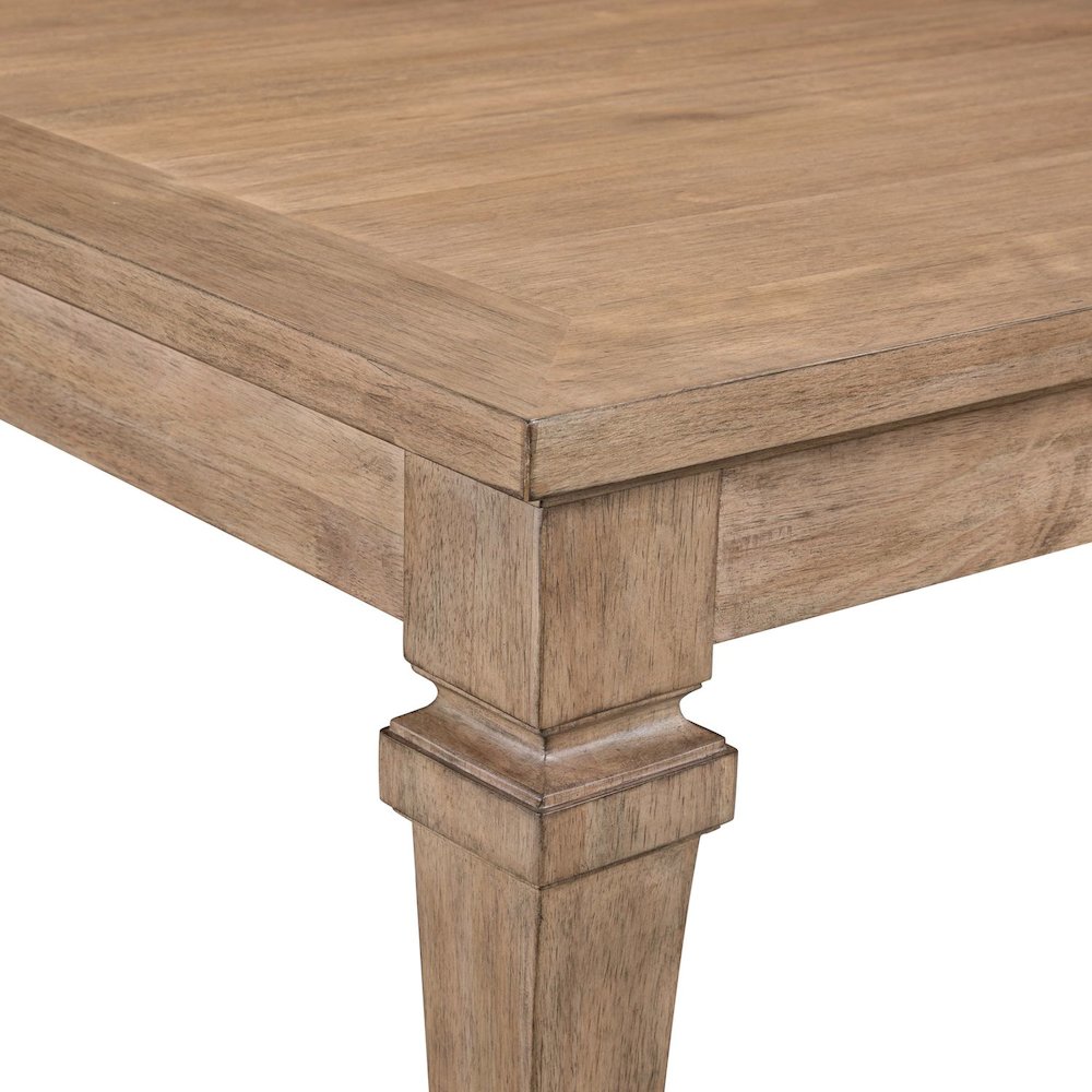 Haven Hills Rectangular Leg Table with 18" Self Storing Leaf - Rustic Camel