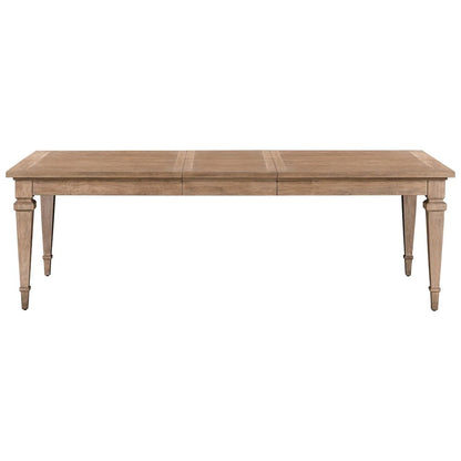 Haven Hills Rectangular Leg Table with 18" Self Storing Leaf - Rustic Camel
