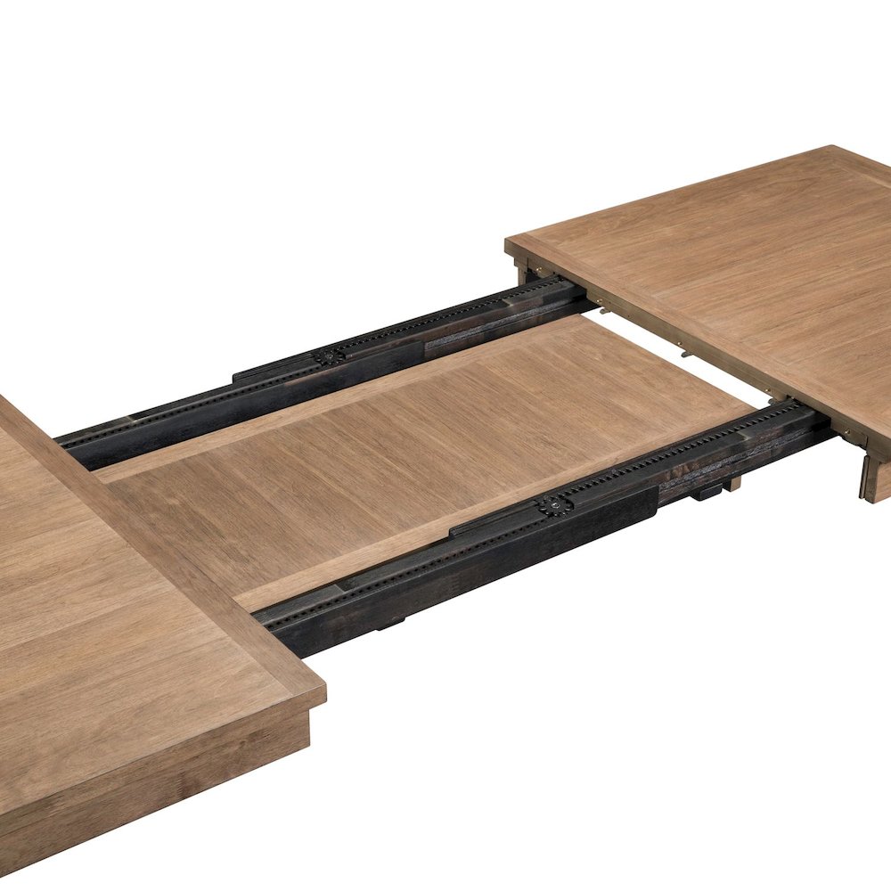Haven Hills Rectangular Leg Table with 18" Self Storing Leaf - Rustic Camel