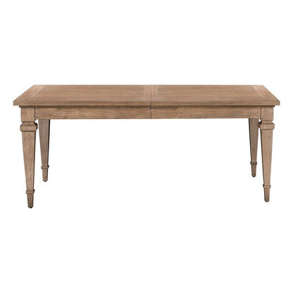 Haven Hills Rectangular Leg Table with 18" Self Storing Leaf - Rustic Camel