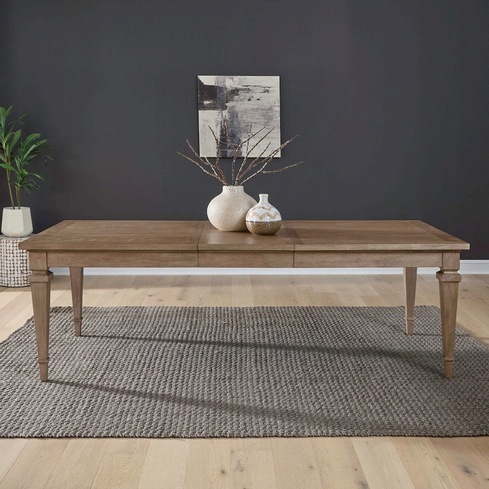 Haven Hills Rectangular Leg Table with 18" Self Storing Leaf - Rustic Camel