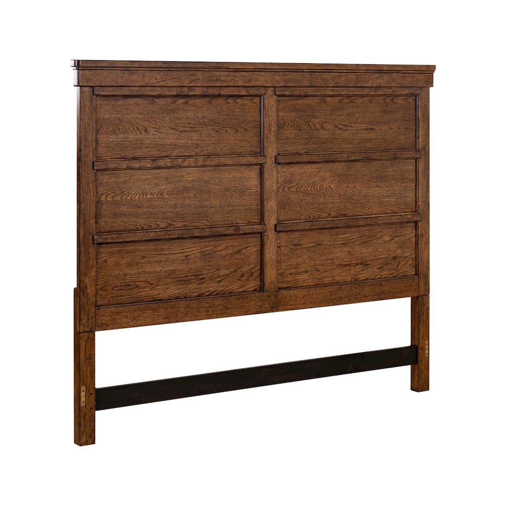Carolina Park Queen Panel Headboard for Bed Frame Transitional - Amber Brown