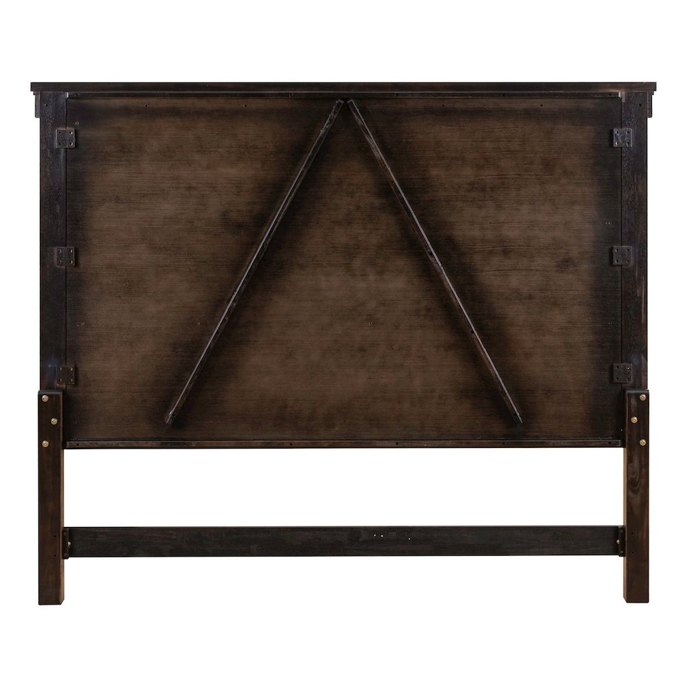 Carolina Park Queen Panel Headboard for Bed Frame Transitional - Amber Brown