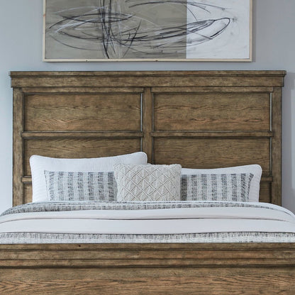 Carolina Park Queen Panel Headboard for Bed Frame Transitional - Amber Brown