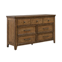 Carolina Park 7 Drawer Bedroom Dresser Transitional - Amber Brown