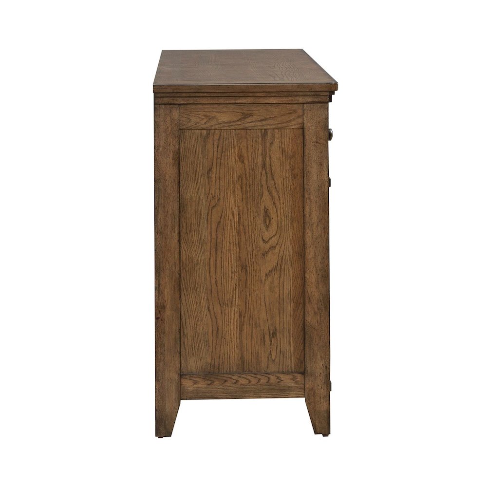 Carolina Park 7 Drawer Bedroom Dresser Transitional - Amber Brown